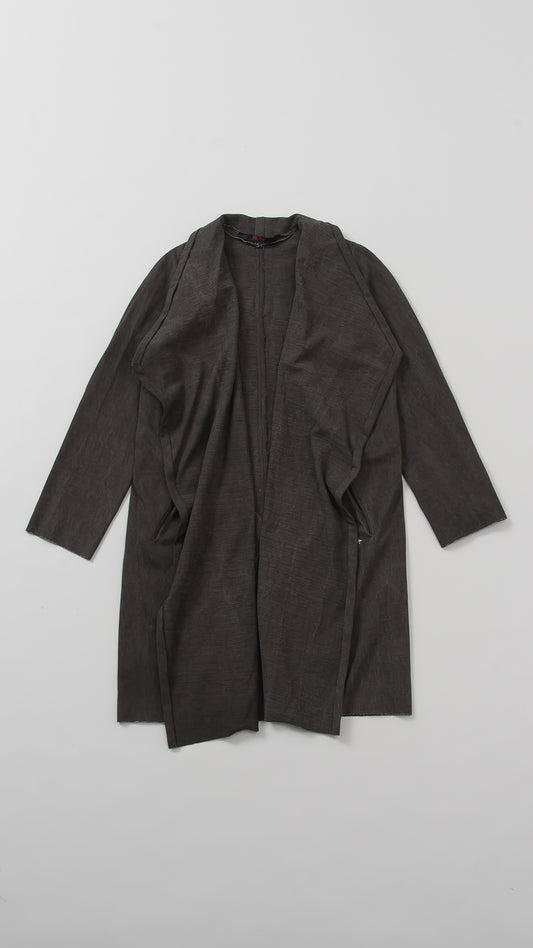 open wide coat w/pocket