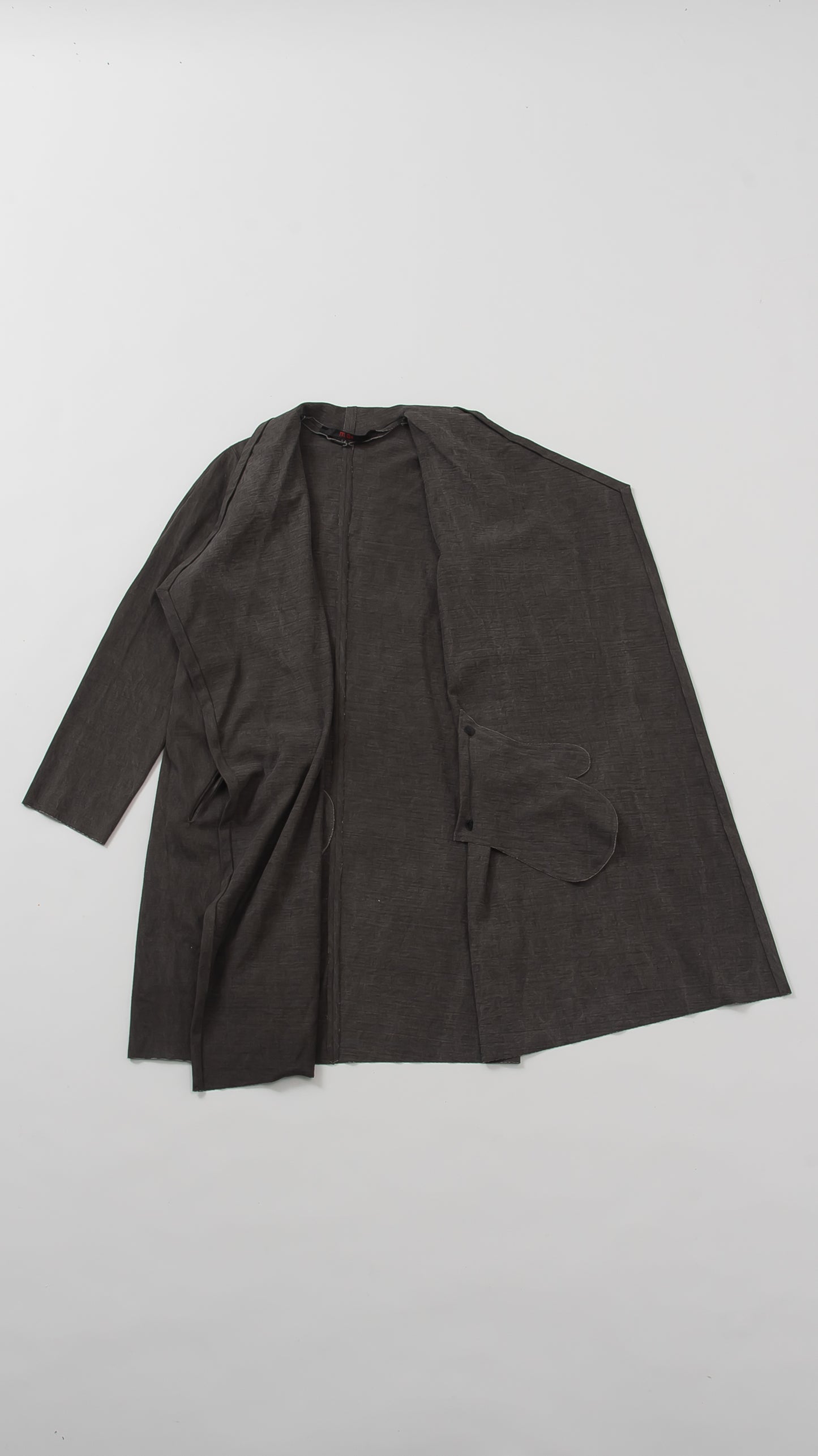 open wide coat w/pocket