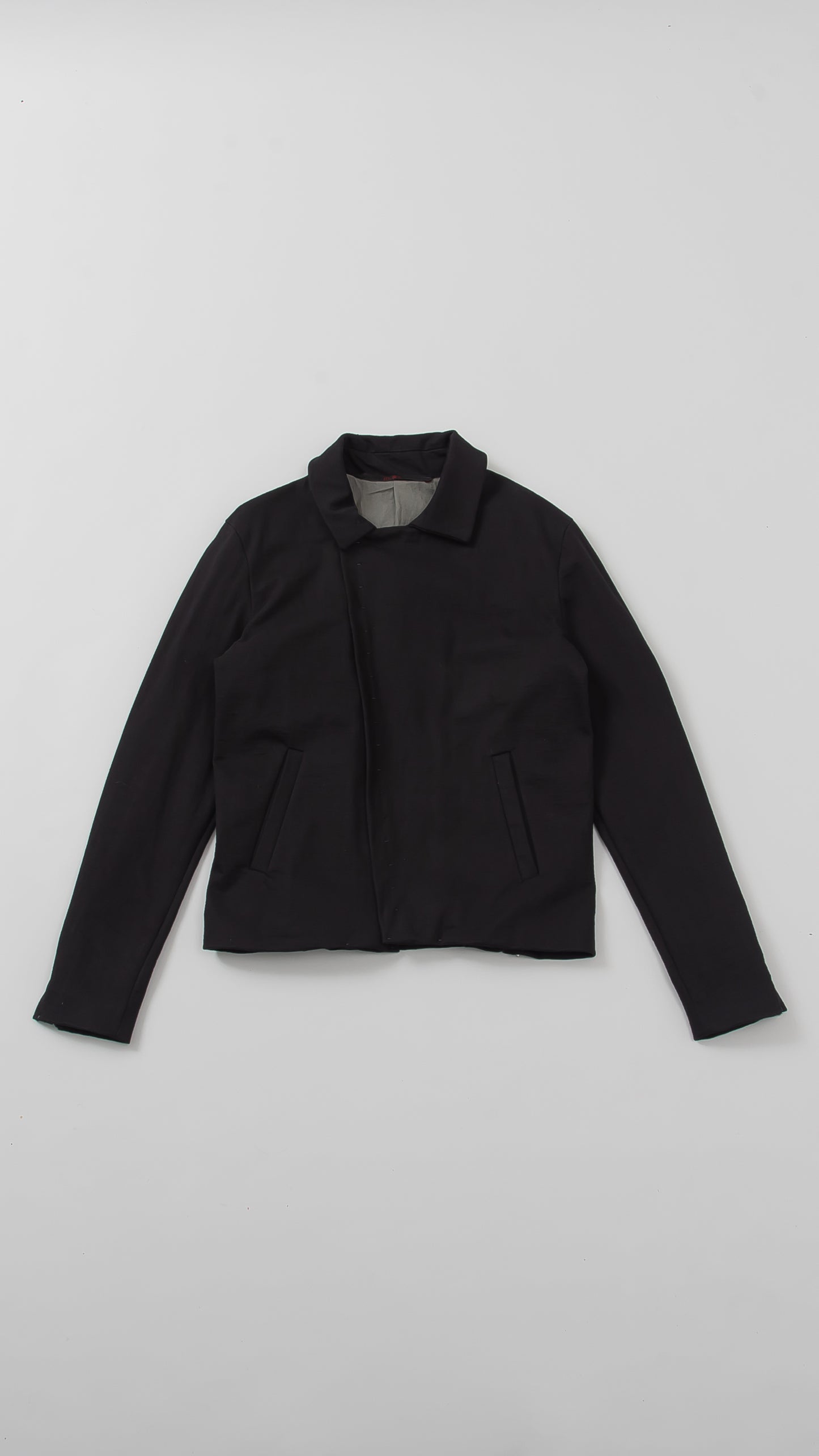 diagonal zip biker jacket