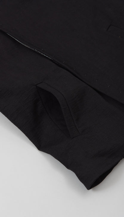 diagonal zip biker jacket