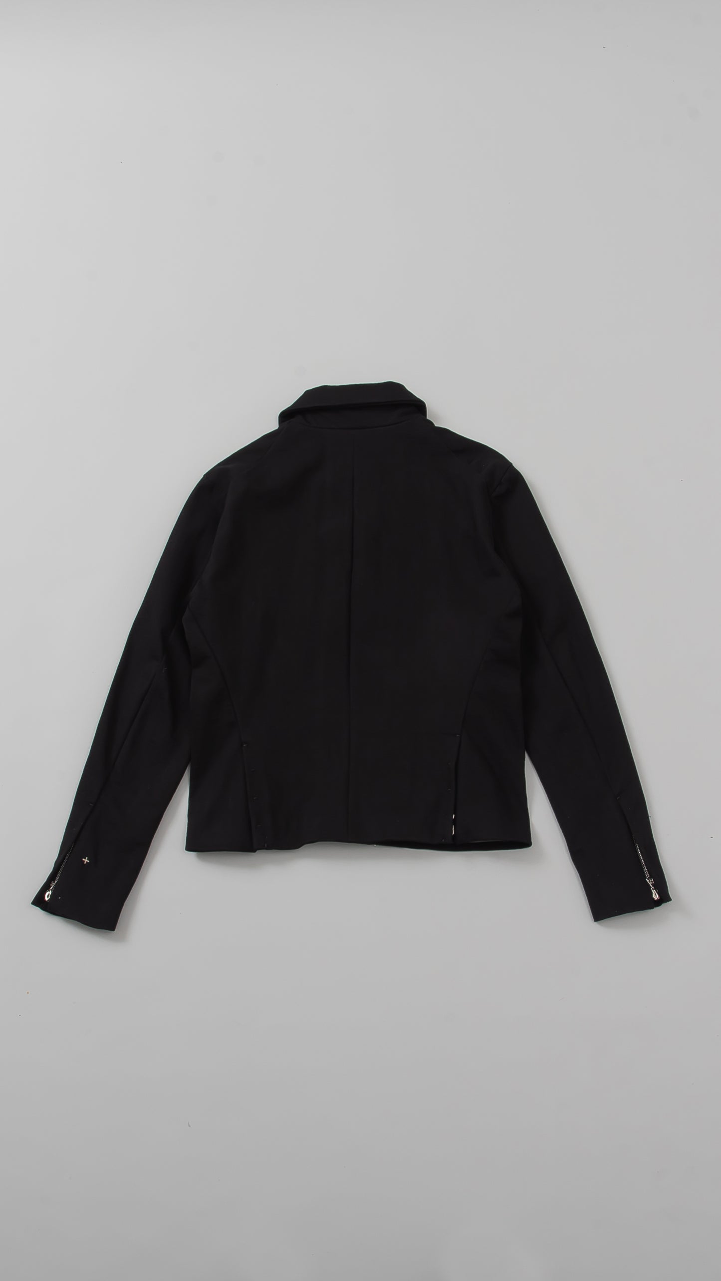 diagonal zip biker jacket