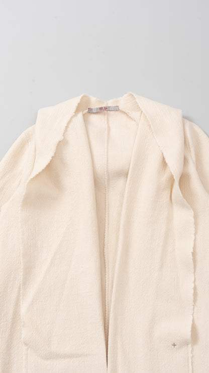 folded pocket hooded loose jacket