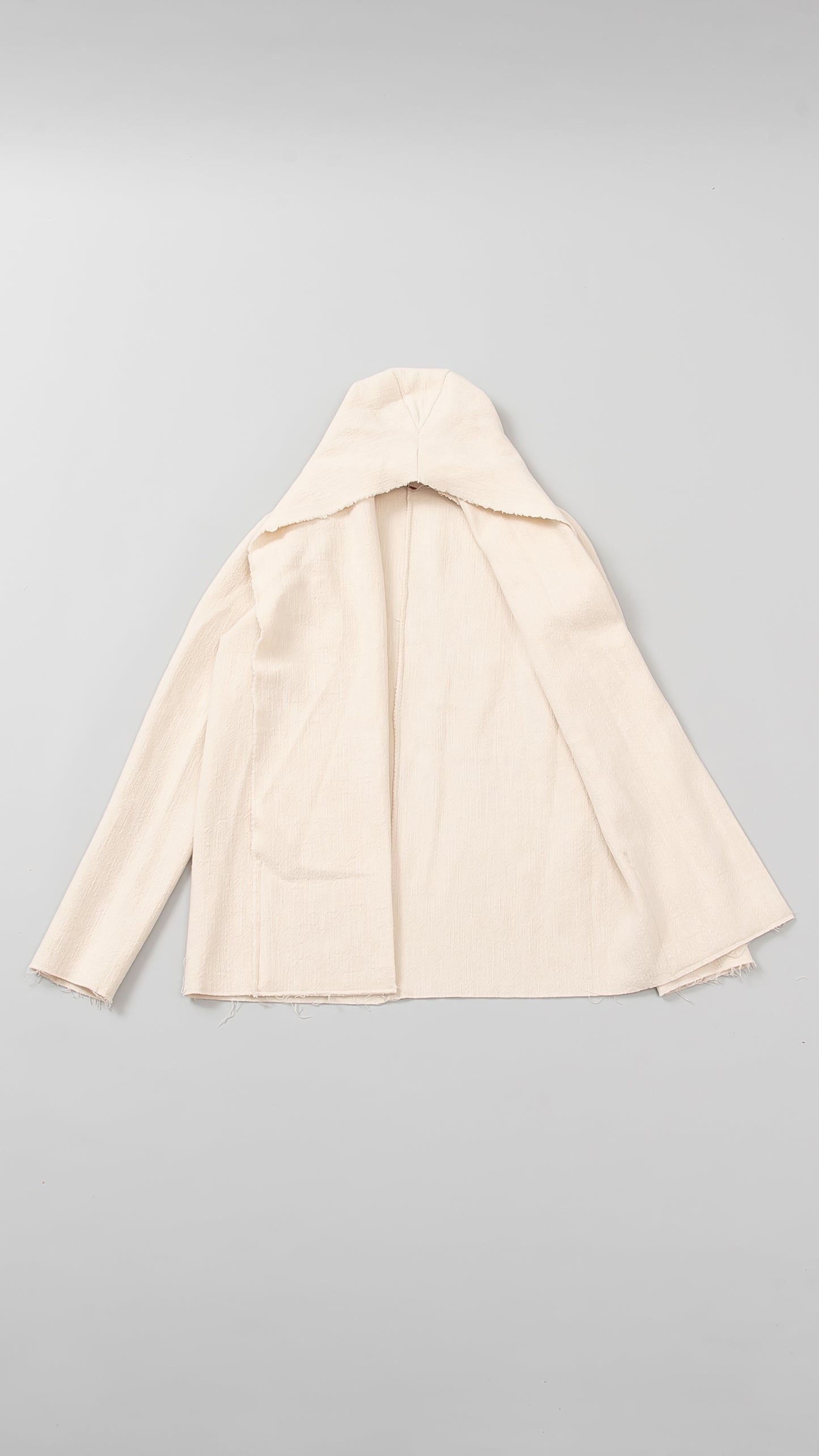 folded pocket hooded loose jacket