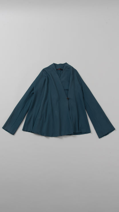 V-Neck Flared Cardigan