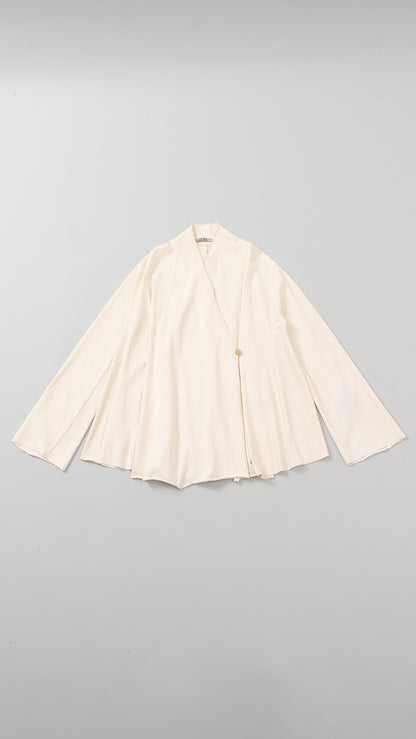 V-Neck Flared Cardigan