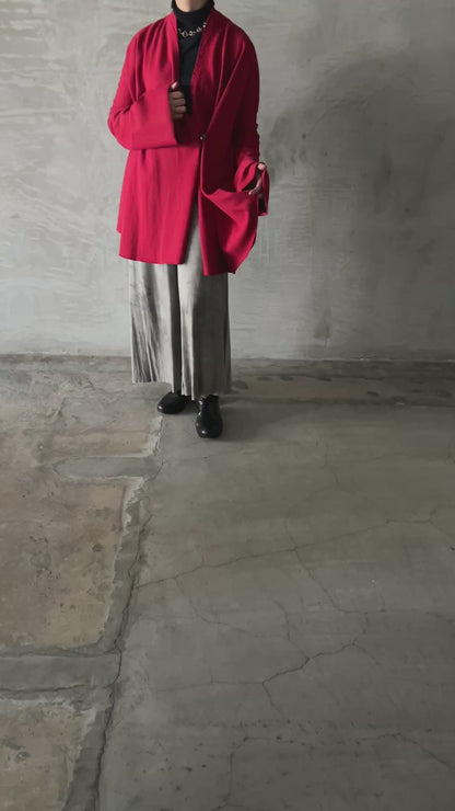 V-Neck Flared Cardigan