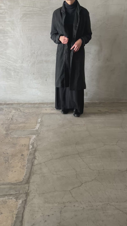 Short Collar Long Sleeve Coat