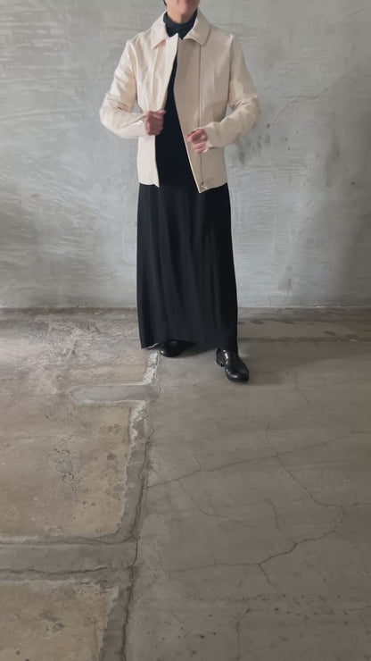 wo. diagonal zip unlined biker jacket