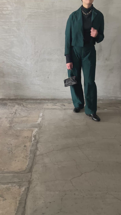 wo. 3 pocket oversized short jacket