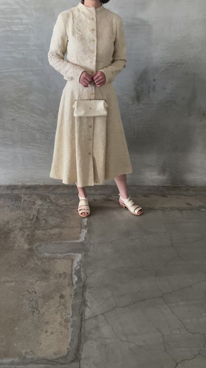 Floral Pattern Flared Skirt