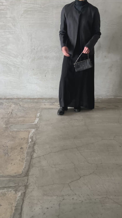 wo.fitted cross pocket short jacket