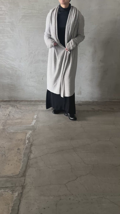 wo. double hooded cardigan