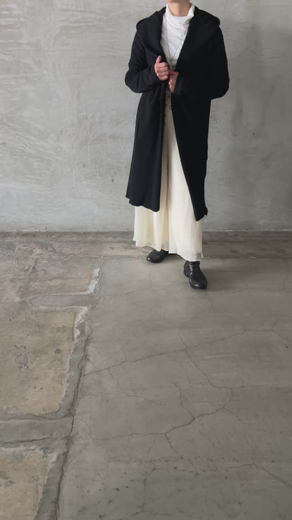 2 glove pocket hooded cardigan