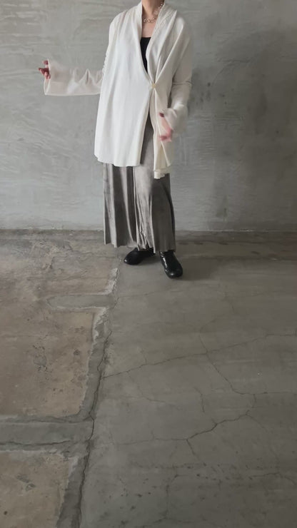 V-Neck Flared Cardigan