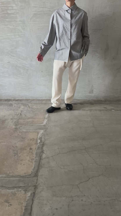 wo. high collar medium fit shirt