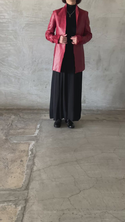 wo.vertial pocket unlined jacket