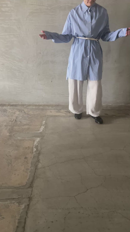 classic tailored extra long shirt